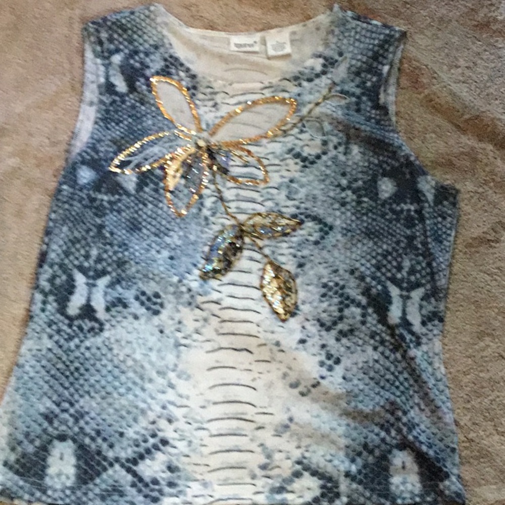 Vintage Together Embellished Spiegel Top L